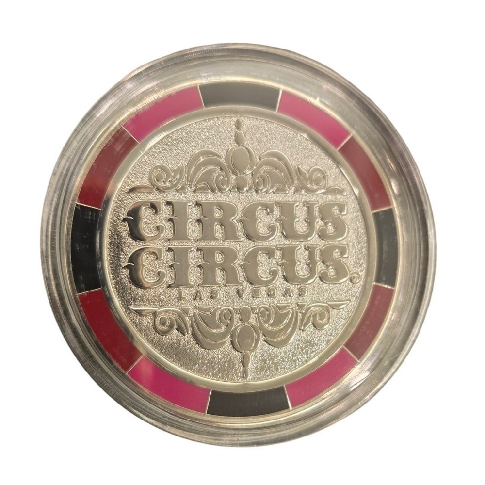 Circus Circus Las Vegas Souvenir Tokens Set of 2 Clown Casino Medallions Vintage - Picture 4 of 6